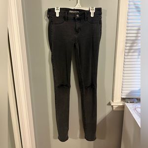 Hollister black skinny jeans